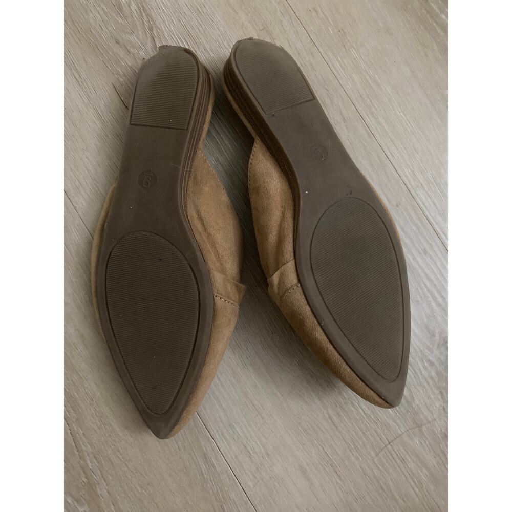 Universal Thread mules women’s size 9 tan suede ruffle - Picture 3 of 4